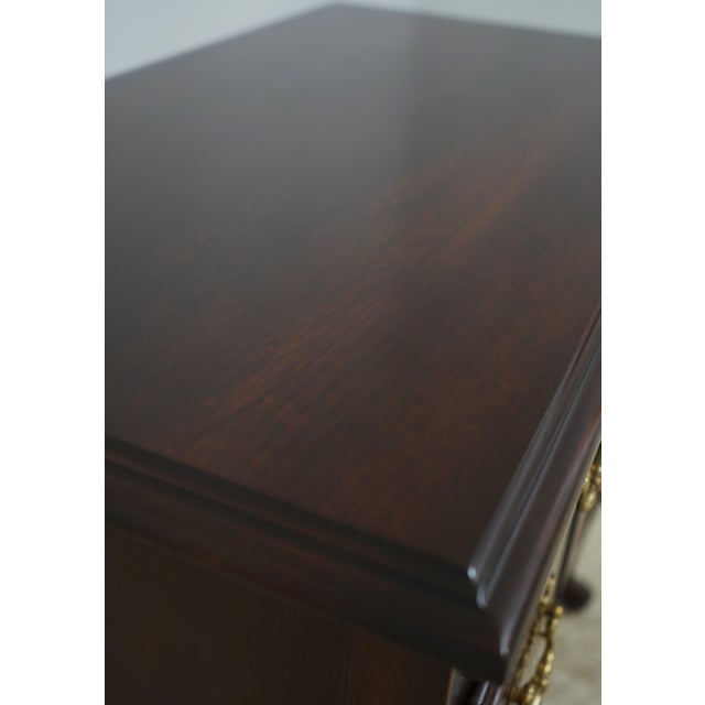 Harden Cherry Queen Anne Style Lowboy W. 4 Drawers For Sale - Image 12 of 18