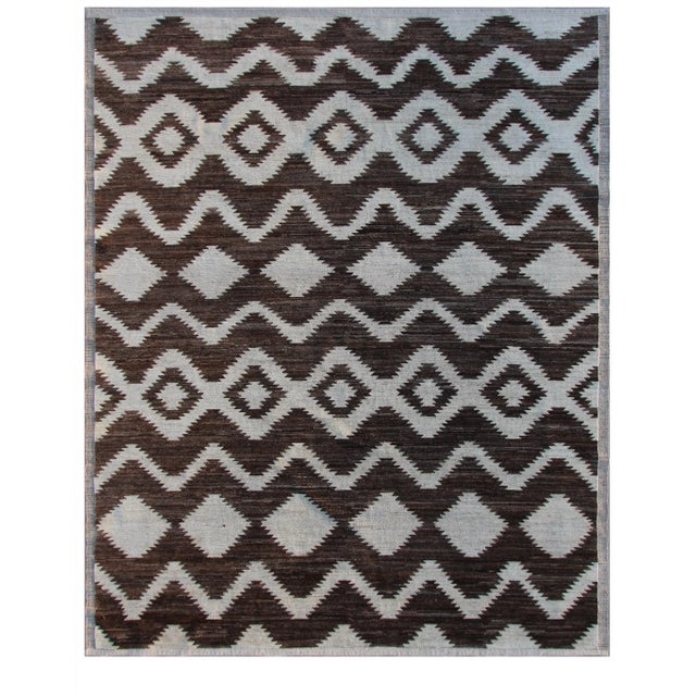2010s Hand-Knotted Navajo Style Inspired Rug - 9′3″ × 12′ For Sale - Image 5 of 5