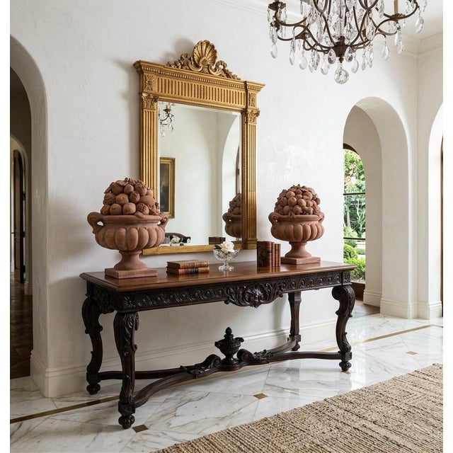 A Pair of Vintage Italian Terracotta Fruit Baskets For Sale - Image 12 of 12