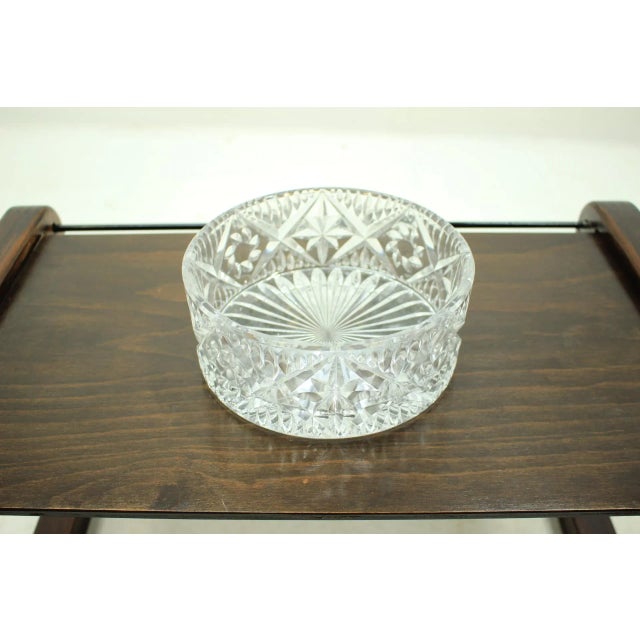 1970s Glass Bowl from Bohemia Glass, 1970s For Sale - Image 5 of 5