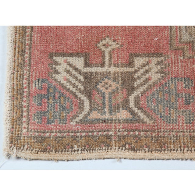 Minimal Vintage Turkish Door Mat Rug -1' 8'' X 3' 1'' For Sale In Tampa - Image 6 of 11