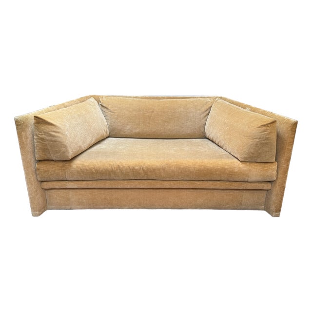 John Salandino for Baker Furniture Angled Sofa For Sale