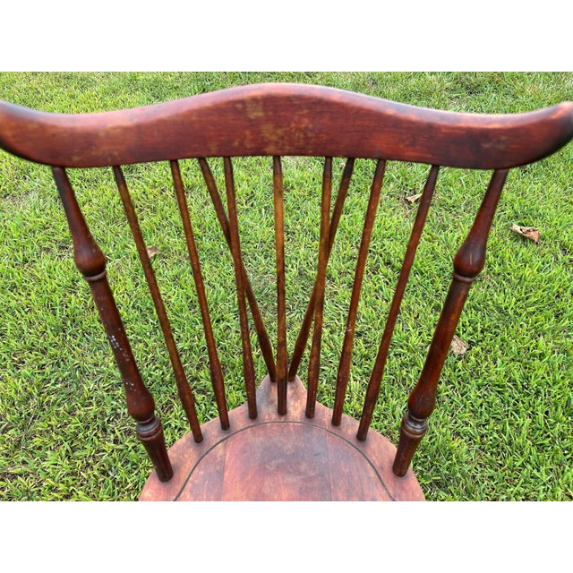 Nichols & Stone Antique Nichols & Stone Windsor Spindle Chair For Sale - Image 4 of 10