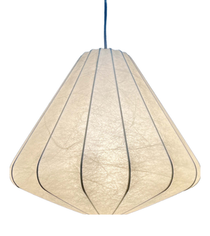 Mid-Century Modern Cocoon Pendant Lamp by Friedel Wauer for Goldkant Leuchten, Germany, 1960s