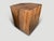 2010s Andrianna Shamaris Faceted Wood Side Table For Sale - Image 5 of 5
