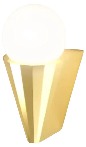 Ip Cornet Polished Brass Wall Light by Emilie Cathelineau