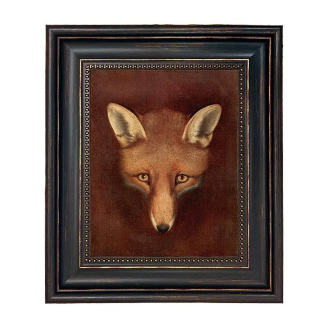 Not Yet Made - Made To Order "Fox Head" Contemporary Reproduction Print on Canvas After Reinagle, Framed For Sale - Image 5 of 5