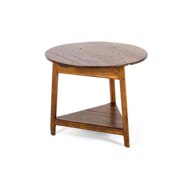 Antique Pine Cricket Table, 1800s For Sale - Image 4 of 12