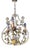 Iron and Ceramic Chandelier, 1960s For Sale