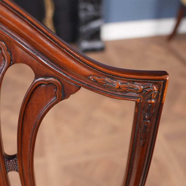 1990s Nvin0524 Vintage Millinder Set of 4 Shield Back Chairs For Sale - Image 11 of 11