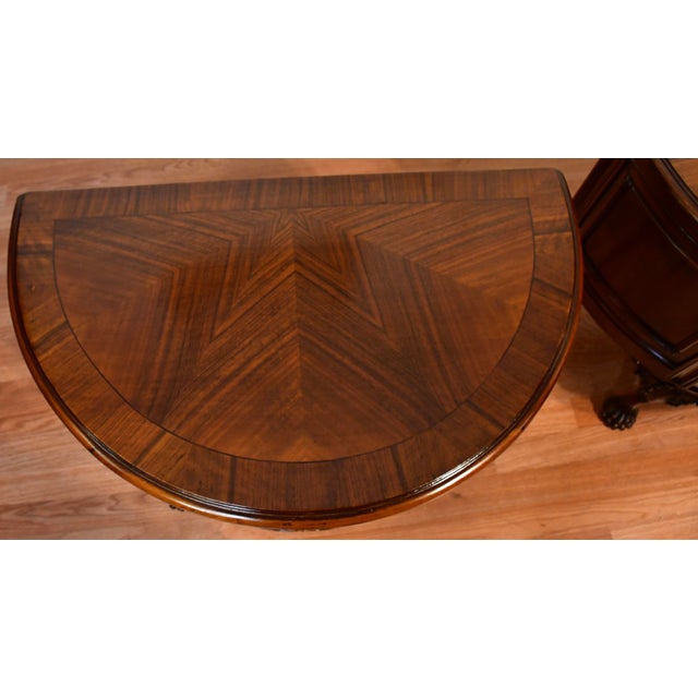 We are pleased to offer this beautiful pair of French side tables / Nightstands , from the 1930s . This pair is made of...