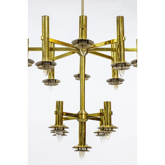 Chandelier by Holger Johansson for Westal, 1970s For Sale - Image 6 of 14