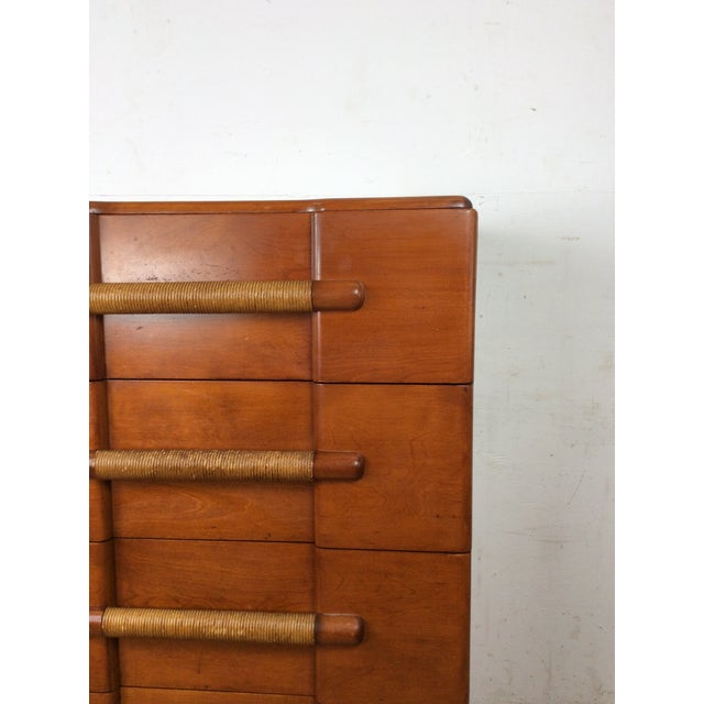 Mid Century Modern Four Drawer Highboy Dresser by Heywood Wakefield For Sale - Image 12 of 18