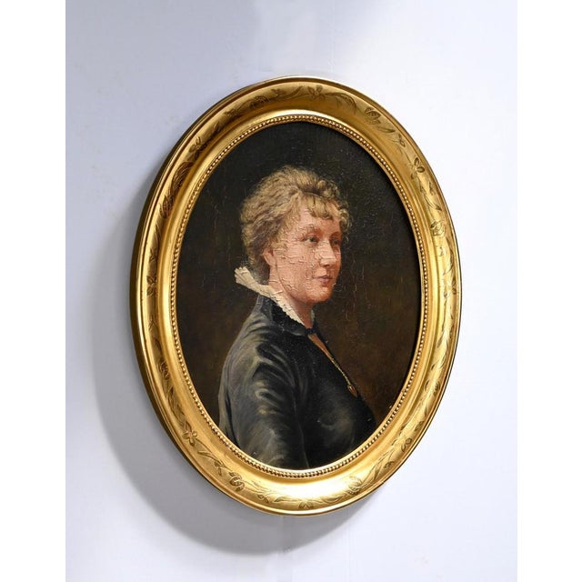 Portrait, Mid-1800s, Oil Painting, Framed For Sale - Image 3 of 18