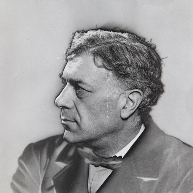 Solarized Black and White Photo of Georges Braque by Man Ray for Pierre Gassmann, 1977 For Sale - Image 4 of 4