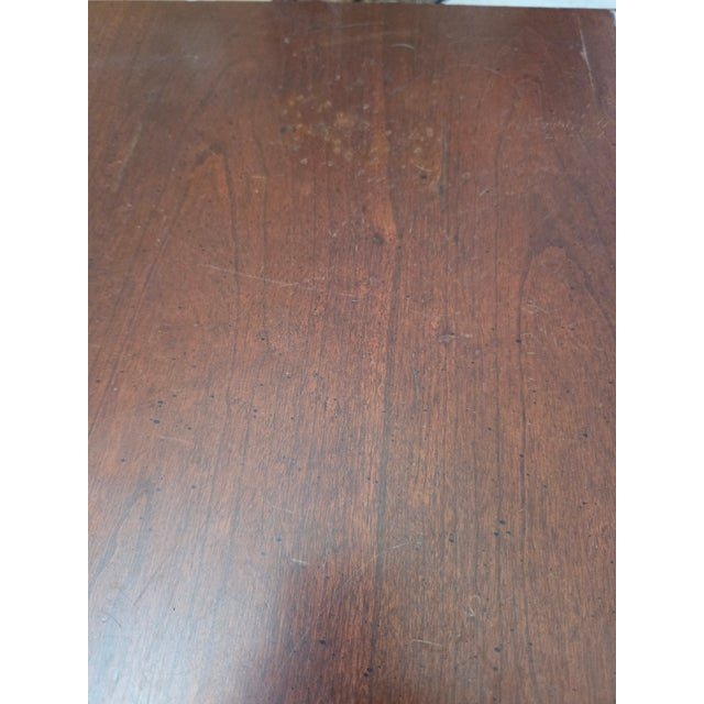 Brown Chippendale Style Block Front 3 Drawer Nightstand Chest Bedside Table For Sale - Image 8 of 13