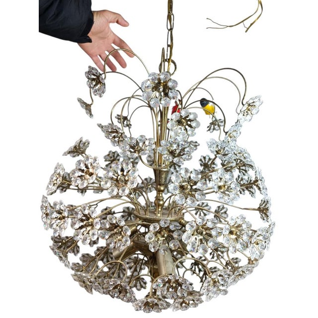 Large Snowball Sputnik Chandelier by Palwa, 1950s For Sale - Image 6 of 8