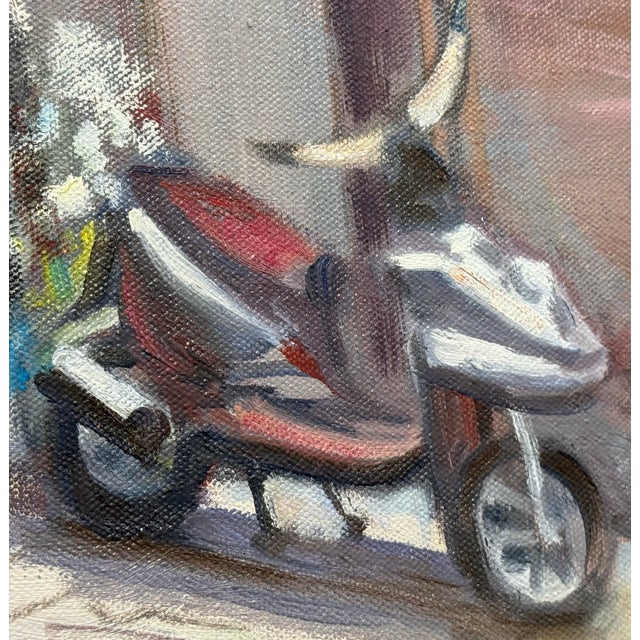 Barbara Fracchia European Street Scene Original Oil on Canvas For Sale - Image 10 of 12