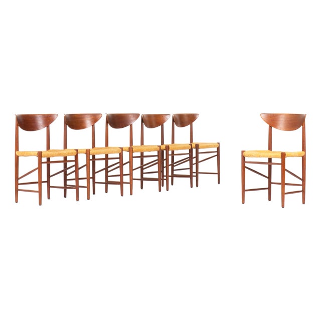Chairs by Peter Hvidt and Orla Molgaard-Nielsen for Søborg Møbelfabrik, 1960s, Set of 6 For Sale
