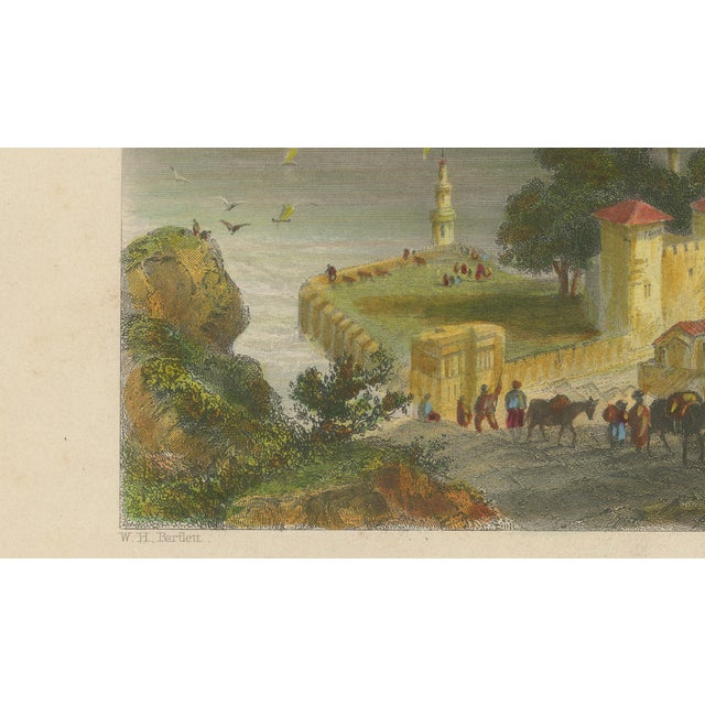 Gold After Bartlett, Bosporus View with Beil-Gorod Fort, 1839, Steel Engraving For Sale - Image 8 of 10
