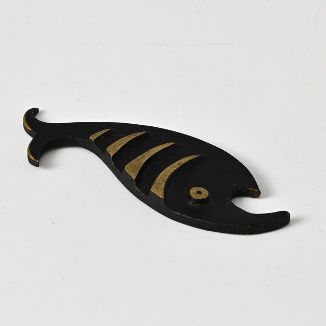 Mid-Century Modern Fish-Shaped Bottle Opener from Walter Bosse, 1950s For Sale - Image 3 of 7