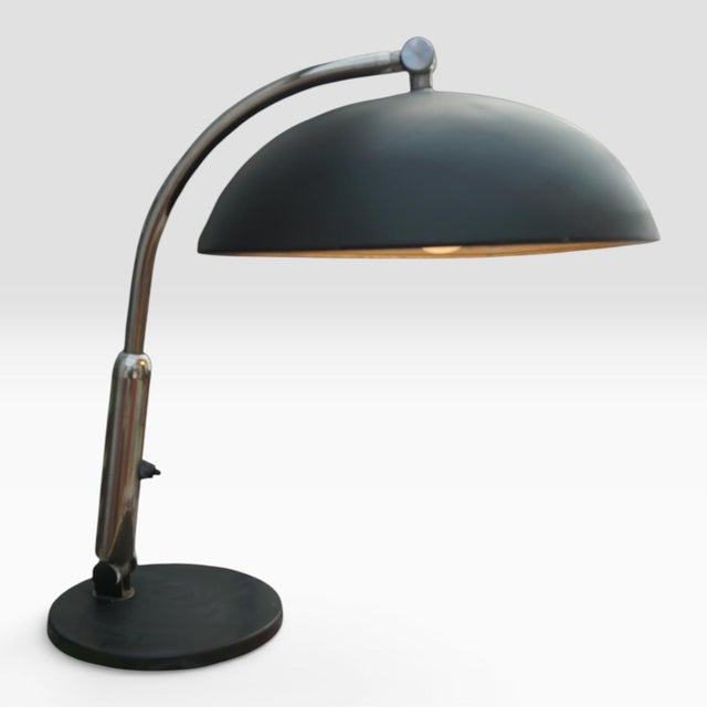 Black 144 Table Lamp by Hala Zeist, 1950s For Sale - Image 6 of 9