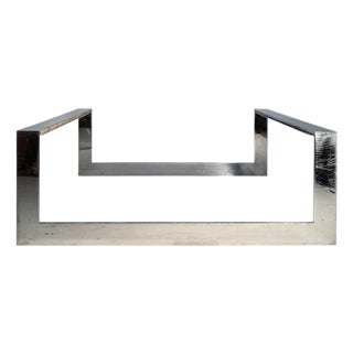 Post Modern Steel Coffee Table by Leon Rosen for Pace For Sale