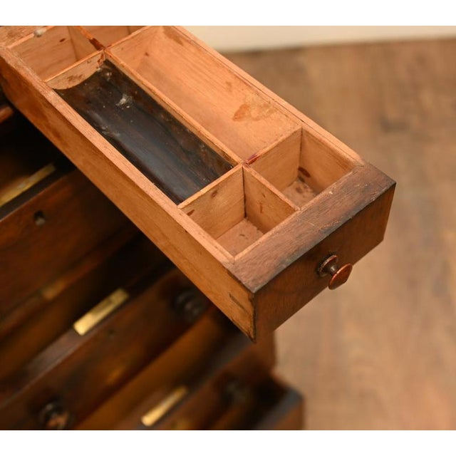 Victorian Davenport Mahogany Desk, 1890 For Sale - Image 3 of 8
