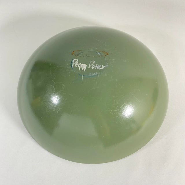 Peggy Potter Carved and Painted Wood Serving Bowl Set of 5 For Sale In New York - Image 6 of 13