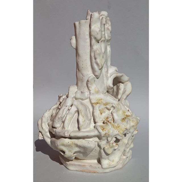 2020s Sculptural Glazed Ceramic Vase 'La Demoiselle D’Avignon' by Diane Grant For Sale - Image 5 of 9