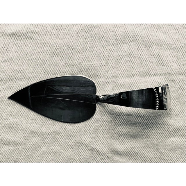 1950s Vintage Danish Modern Royal Arden Hickman for Three Crowns Silver Plate Cheese Server & Tray For Sale - Image 5 of 10