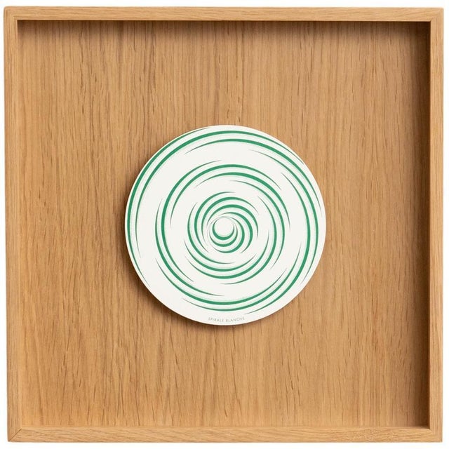Marcel Duchamp, Green White Spirale Blanche Rotorelief from Konig Series 133, 1987, Wood For Sale - Image 13 of 13