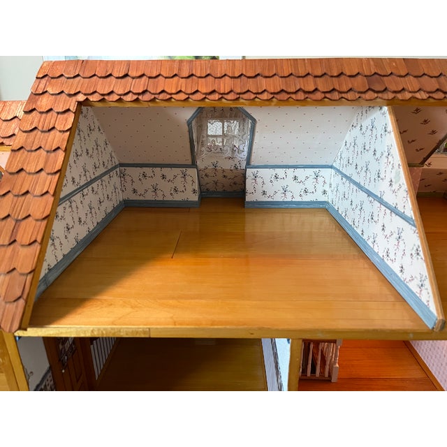 Vintage Handcrafted Artisan Dollhouse For Sale - Image 17 of 18