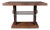 French Art Deco Two-Tone Walnut Table With Nickeled Mounts For Sale