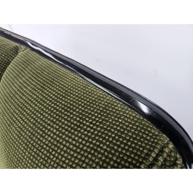 Vintage Chairs in Chromed Metal and Green Fabric by Cazzaro, Design d'autore, 1970, Set of 2 For Sale - Image 9 of 18