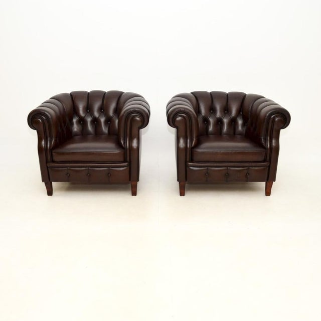 Swedish Leather Club Chairs by Broderna Andersson for Bröderna Andersson, 1950s, Set of 2 For Sale - Image 9 of 9