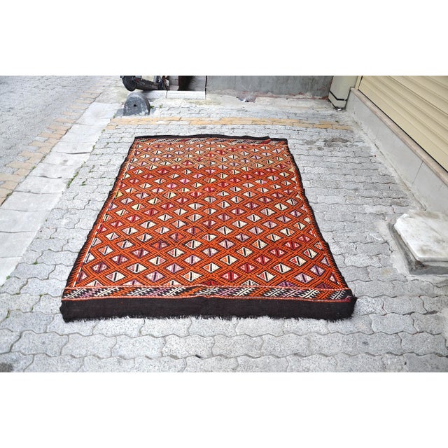 1960s Vintage Anatolian Handwoven Kilim Rug For Sale - Image 11 of 11