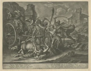 Bandits, Travellers Being Robbed, 1745, Paper
