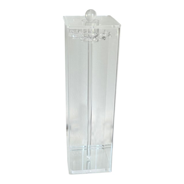 Postmodern Acrylic Jewelry Caddy Necklace Holder For Sale