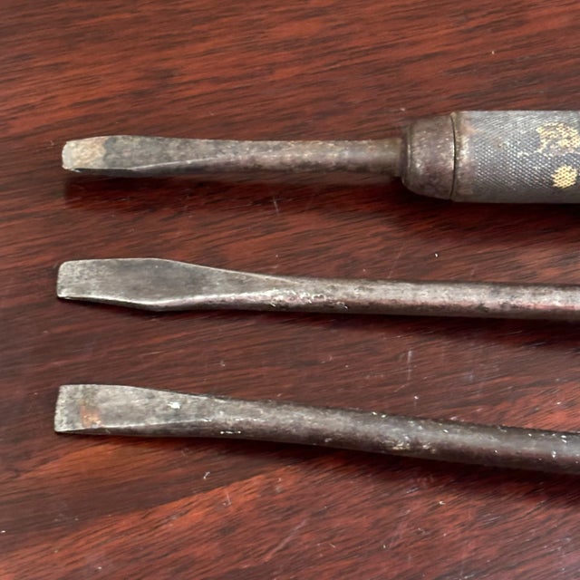 Vintage Wood-Handled Screwdrivers — Set of Three For Sale In Baltimore - Image 6 of 13