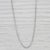 2010s Wheat Chain Necklace 18k White Gold 16" 1.2mm For Sale - Image 5 of 7