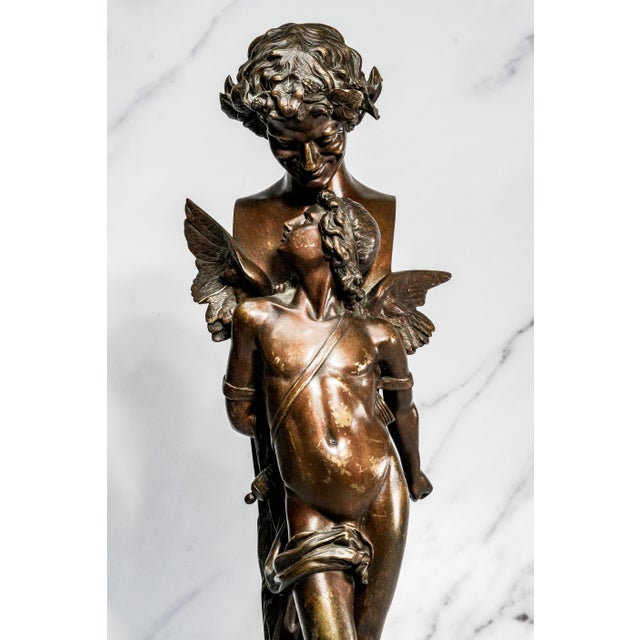 A captivating example of nineteenth-century decorative sculpture, this bronze figure is a finely executed reduction after...