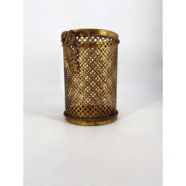 Hollywood Regency Wastebasket or Umbrella Stand from Li Puma, Florence, Italy, 1960s For Sale - Image 3 of 8