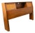 Mid Century Modern Headboard Bed Frame Full Size Cane Doors Walnut Vintage MCM For Sale