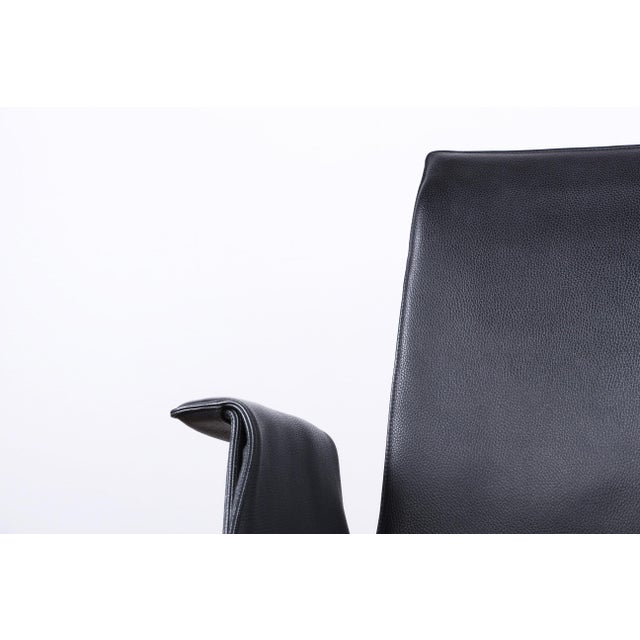 Danish Model FK 6725 Armchair in Black Leather and Chromed Steel by Preben Fabricius and Jørgen Kastholm for Walter Knoll, 2000s For Sale - Image 6 of 16