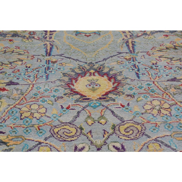 1990s Vintage Turkish Anatolian Hand Knotted Wool Rug, 8'7"x12' For Sale - Image 5 of 6