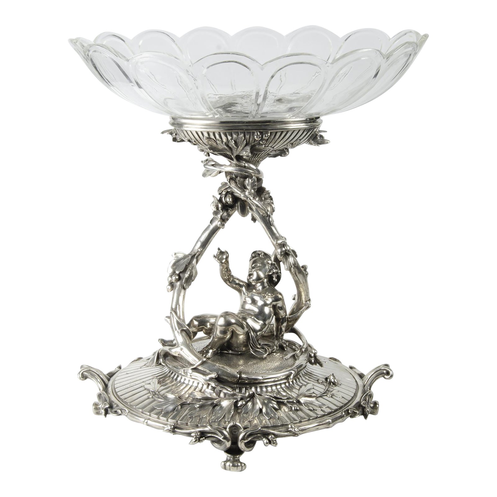 Late 19th Century Christofle Rococo Revival Silvered Metal Decorative ...