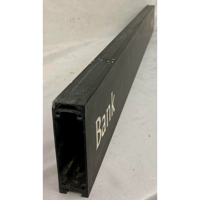 Late 20th Century Original Retired Metal Bank Street Sign From London, England. For Sale - Image 9 of 12