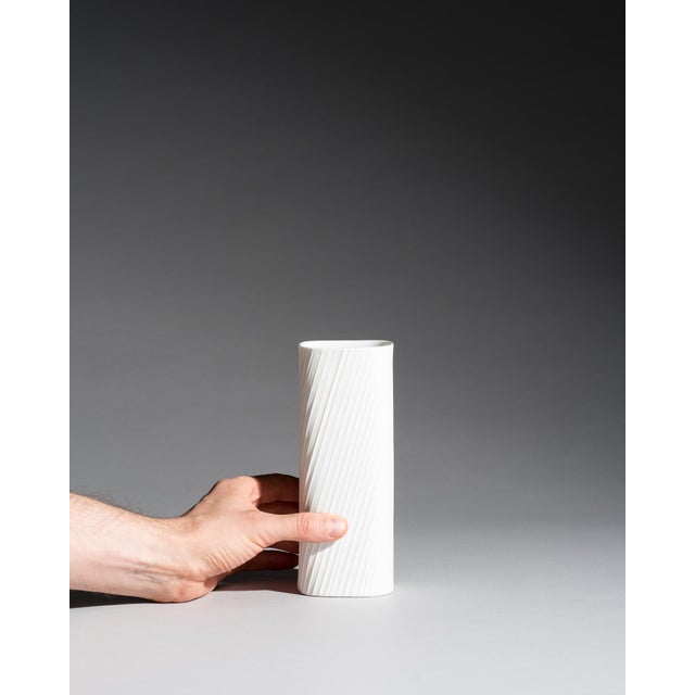 White White Bisque Porcelain Vases by Werner Schreib, Martin Freyer and Werner Uhl for Rosenthal, 1970s, Set of 3 For Sale - Image 8 of 18
