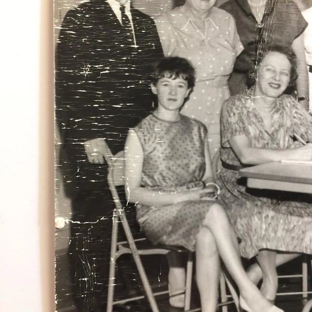 American Vintage Mid-Century School Pta Group Photograph For Sale - Image 3 of 5